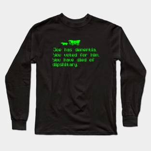 Oregon Trail game - political humor t shirt Long Sleeve T-Shirt